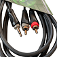 Cable Profesional De Audio Roxtone 3.5mm Stereo Plug-2 Rca - Miniatura 2