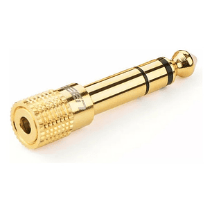 Adaptador Ugreen De 6,5 M Macho A 3,5 M Hembra, Color Dorado