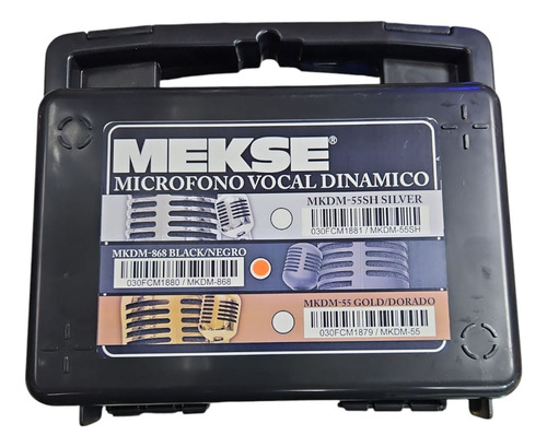 Microfono Dinamico Vocal Retro Vintage Mekse 3