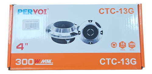 Tweeter 4 Pulgadas Tipo Bala Pervoi Ctc-13g 300 W Max 4