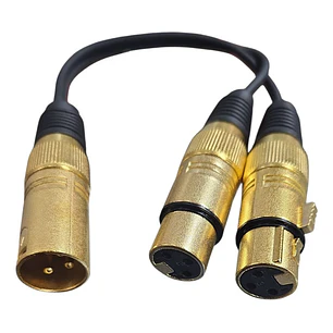 Cable Y Canon Xlr Macho A 2 Xlr Hembra