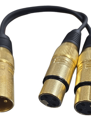 Cable Y Canon Xlr Macho A 2 Xlr Hembra