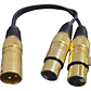 Cable Y Canon Xlr Macho A 2 Xlr Hembra - Miniatura 1
