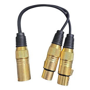 Cable Y Canon Xlr Macho A 2 Xlr Hembra