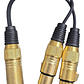 Cable Y Canon Xlr Macho A 2 Xlr Hembra - Miniatura 2