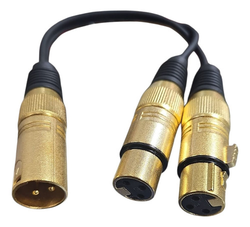 Cable Y Canon Xlr Macho A 2 Xlr Hembra 3