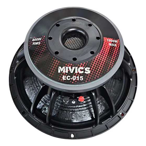 Parlante 15 Pulgadas 1600 W Mivic Negro 1