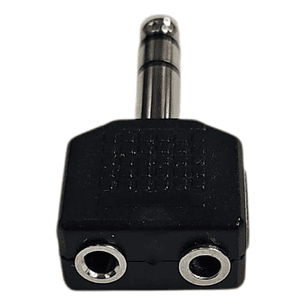 Adaptador Copla Audio 3.5 Mm A Plug Jack 6.3 Mm Estereo