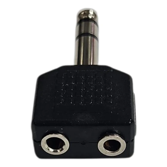 Adaptador Copla Audio 3.5 Mm A Plug Jack 6.3 Mm Estereo 1