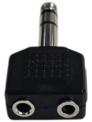 Adaptador Copla Audio 3.5 Mm A Plug Jack 6.3 Mm Estereo