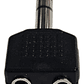 Adaptador Copla Audio 3.5 Mm A Plug Jack 6.3 Mm Estereo - Miniatura 1