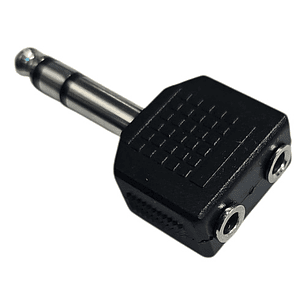 Adaptador Copla Audio 3.5 Mm A Plug Jack 6.3 Mm Estereo