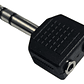 Adaptador Copla Audio 3.5 Mm A Plug Jack 6.3 Mm Estereo - Miniatura 2