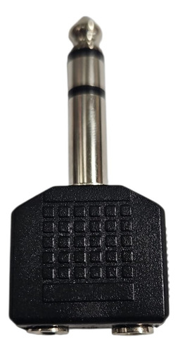Adaptador Copla Audio 3.5 Mm A Plug Jack 6.3 Mm Estereo 4
