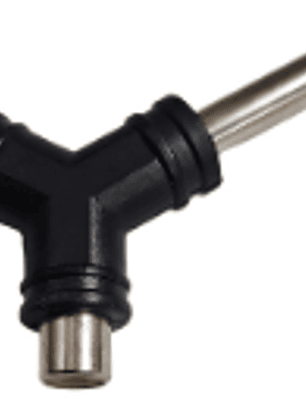 Adaptador Copla Audio Rca A Plug Jack 6.3 Mm
