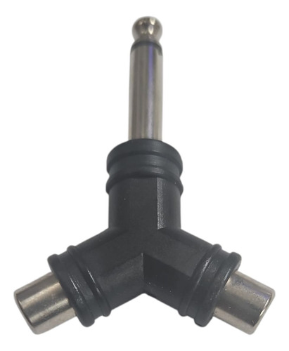 Adaptador Copla Audio Rca A Plug Jack 6.3 Mm 2