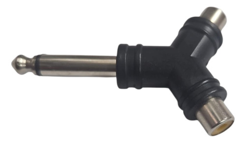 Adaptador Copla Audio Rca A Plug Jack 6.3 Mm 3