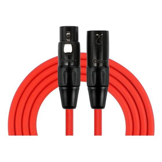 Cable De Micrófono Xlr Macho A Xlr Hembra 6mts Rojo Kirlin 2