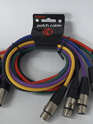 Pack 6 Cables Xlr Kirlin Colores 1mtrs