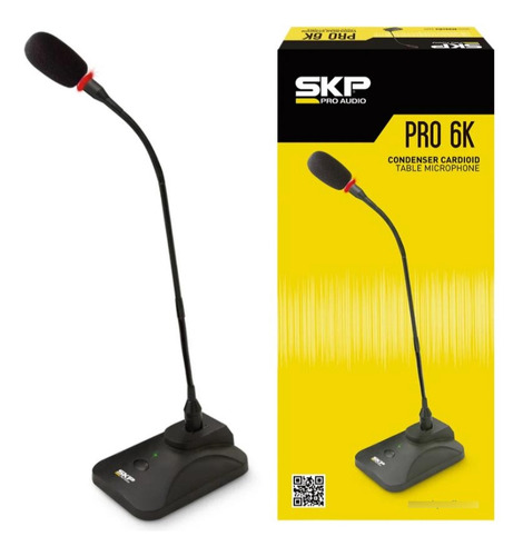Micrófono Skp Pro Pro-6k Negro Cuello De Ganso 2
