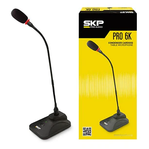 Micrófono Skp Pro Pro-6k Negro Cuello De Ganso