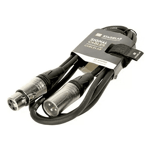 Units_per_packcable Xlr De 1 Xlr Macho A 1 Xlr Hembra Stagelab Xlr-dmx-1.5m Negro De 1.5m
