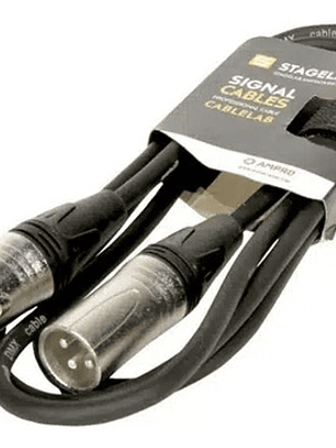 Units_per_packcable Xlr De 1 Xlr Macho A 1 Xlr Hembra Stagelab Xlr-dmx-1.5m Negro De 1.5m