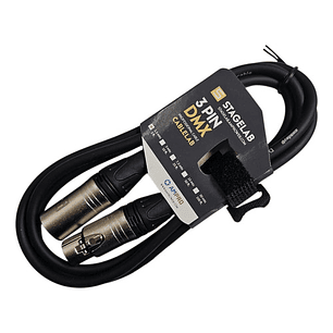 Units_per_packcable Xlr De 1 Xlr Macho A 1 Xlr Hembra Stagelab Xlr-dmx-1.5m Negro De 1.5m