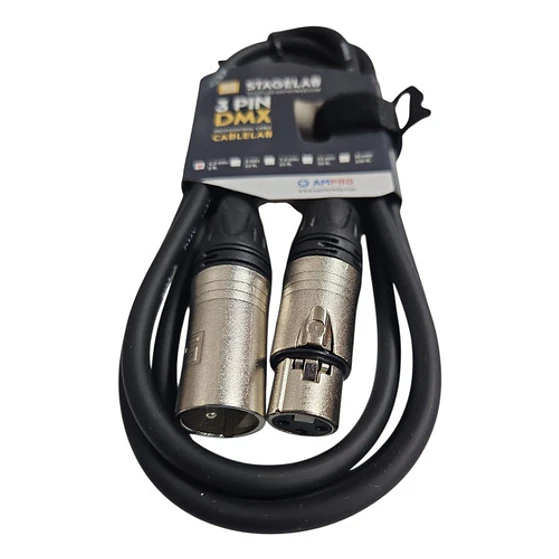 Units_per_packcable Xlr De 1 Xlr Macho A 1 Xlr Hembra Stagelab Xlr-dmx-1.5m Negro De 1.5m 3