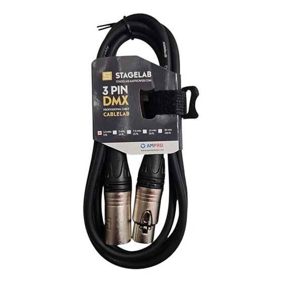Units_per_packcable Xlr De 1 Xlr Macho A 1 Xlr Hembra Stagelab Xlr-dmx-1.5m Negro De 1.5m 4