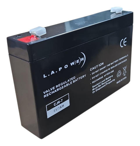 Bateria 6 V 7 Ah La Power Cj6-7 Lamparas Balanzas Juguetes 3