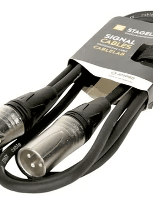 Units_per_packcable Xlr De 1 Xlr Macho A 1 Xlr Hembra Stagelab Xlr-dmx-1.5m Negro De 1.5m