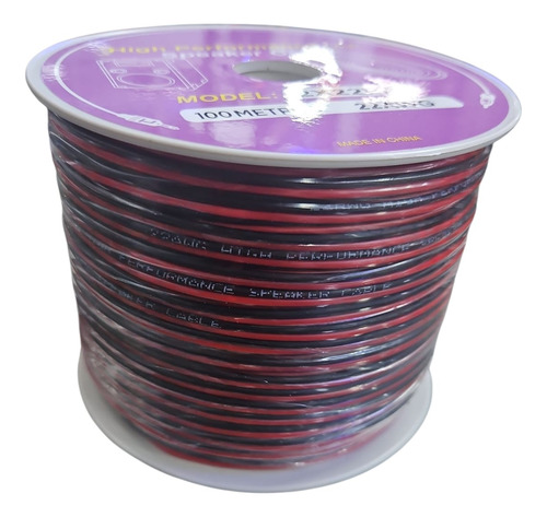 Cable De Parlante 2x22 Awg Rojo Y Negro 2x22pa 2
