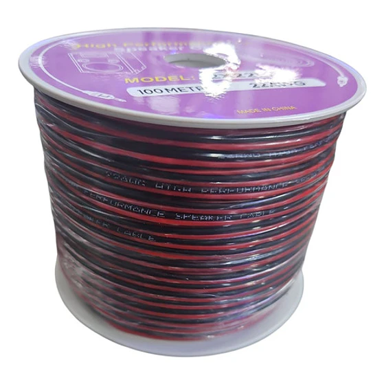 Cable De Parlante 2x22 Awg Rojo Y Negro 2x22pa 2