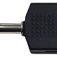 Adaptador Copla Plug Trs 6.3 A 2 Jack Plug Hembra Trs Stereo - Miniatura 1