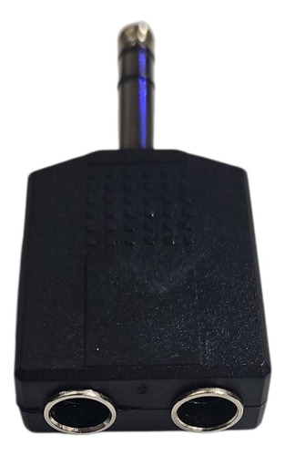 Adaptador Copla Plug Trs 6.3 A 2 Jack Plug Hembra Trs Stereo 2