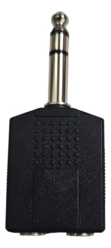 Adaptador Copla Plug Trs 6.3 A 2 Jack Plug Hembra Trs Stereo 3