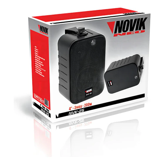 Par De Parlantes De Instalación Nvk 25 Bk- 101db 6