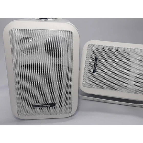 Parlantes Ambientales Scorpion Par Blanco 4