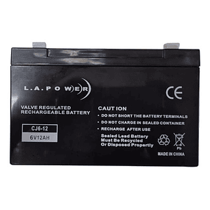 Bateria Recargable 6 V 12 Ah La Power Cj6-12