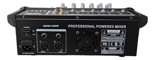 Power Mixer 6 Canales C/usb Consola Amplificada 3