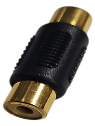 Adaptador Audio Copla Rca Dorado