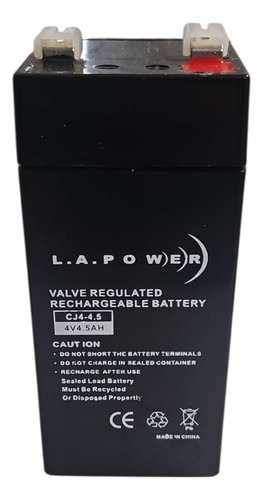 Bateria 4 Vol 4.5 Ah La Power Ideal Para Balanzas Cj4-4.5 4