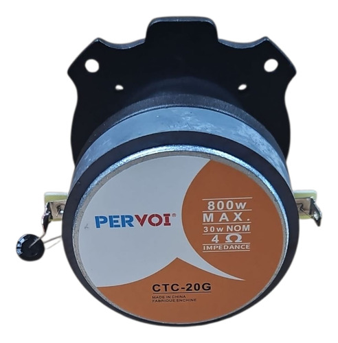 Parlante Tipo Tweeter Tipo Bala Pervoi Ctc-20g Para Auto/camioneta Color Plateado De 4 4 X 4 X 4 X 1 Unidad 4