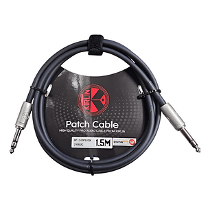 Cable De Audio Stereo 6.3 Kirlin Ap-249pr/bk 1.5 Mt