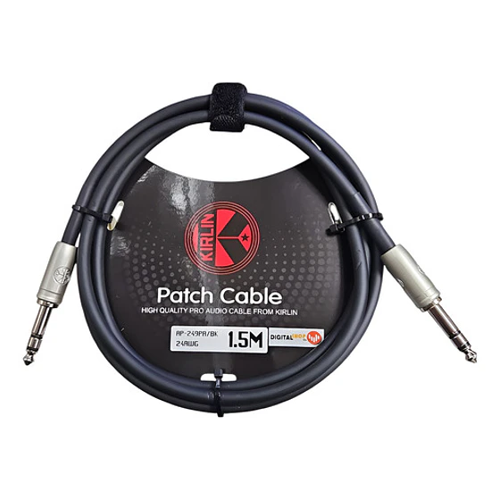 Cable De Audio Stereo 6.3 Kirlin Ap-249pr/bk 1.5 Mt 1