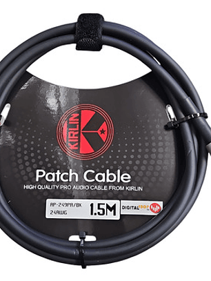 Cable De Audio Stereo 6.3 Kirlin Ap-249pr/bk 1.5 Mt