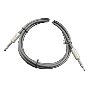 Cable De Audio Stereo 6.3 Kirlin Ap-249pr/bk 1.5 Mt