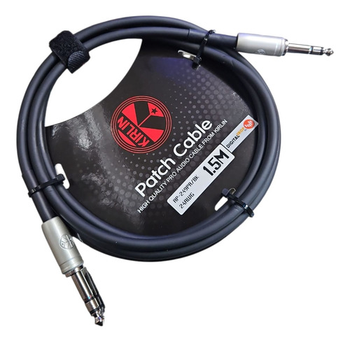 Cable De Audio Stereo 6.3 Kirlin Ap-249pr/bk 1.5 Mt 4