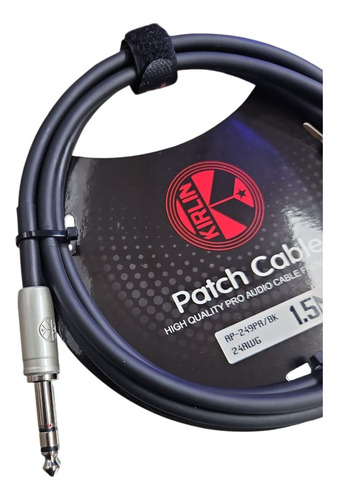 Cable De Audio Stereo 6.3 Kirlin Ap-249pr/bk 1.5 Mt 5